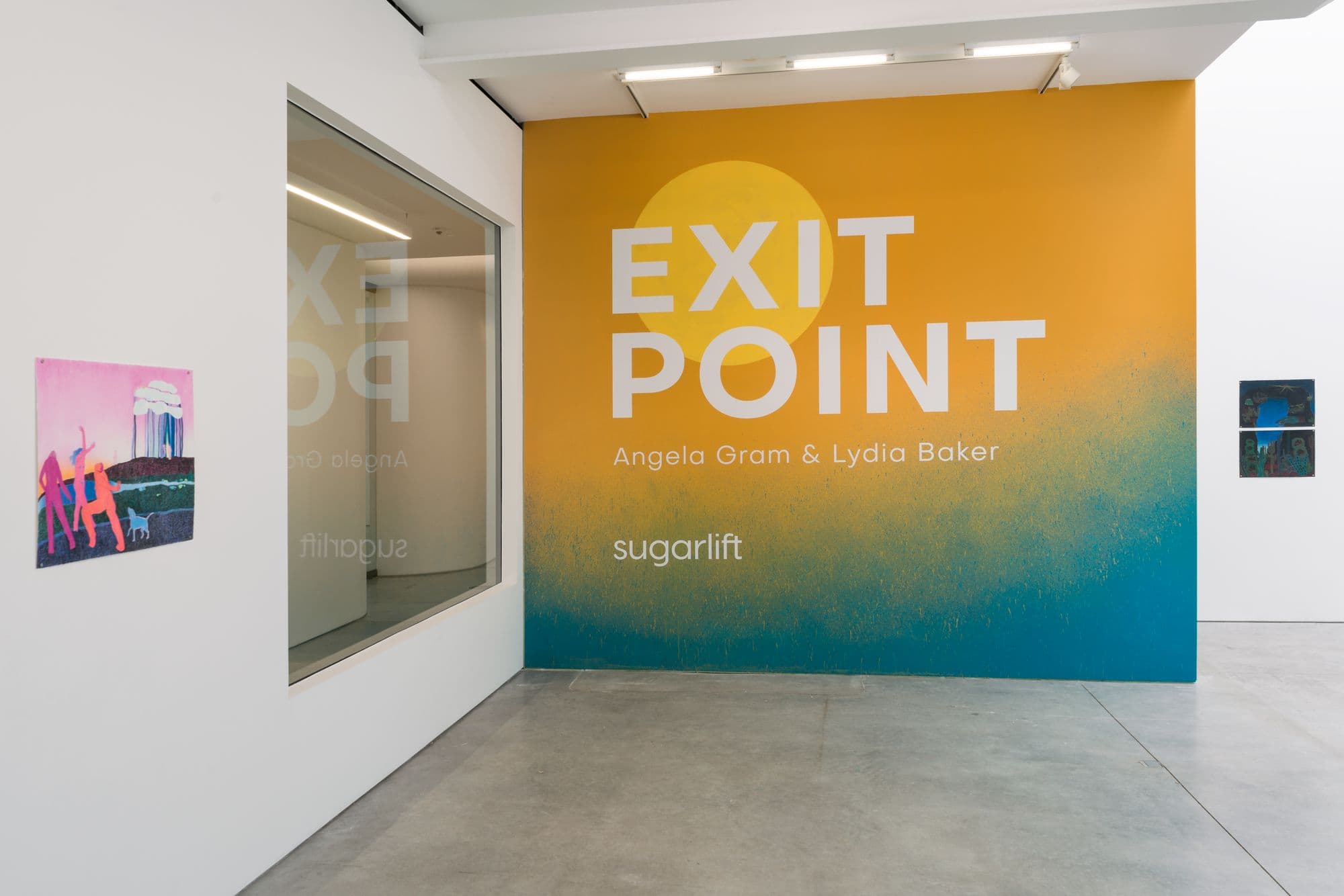 Exit Point: Angela Gram and Lydia Baker, installation view