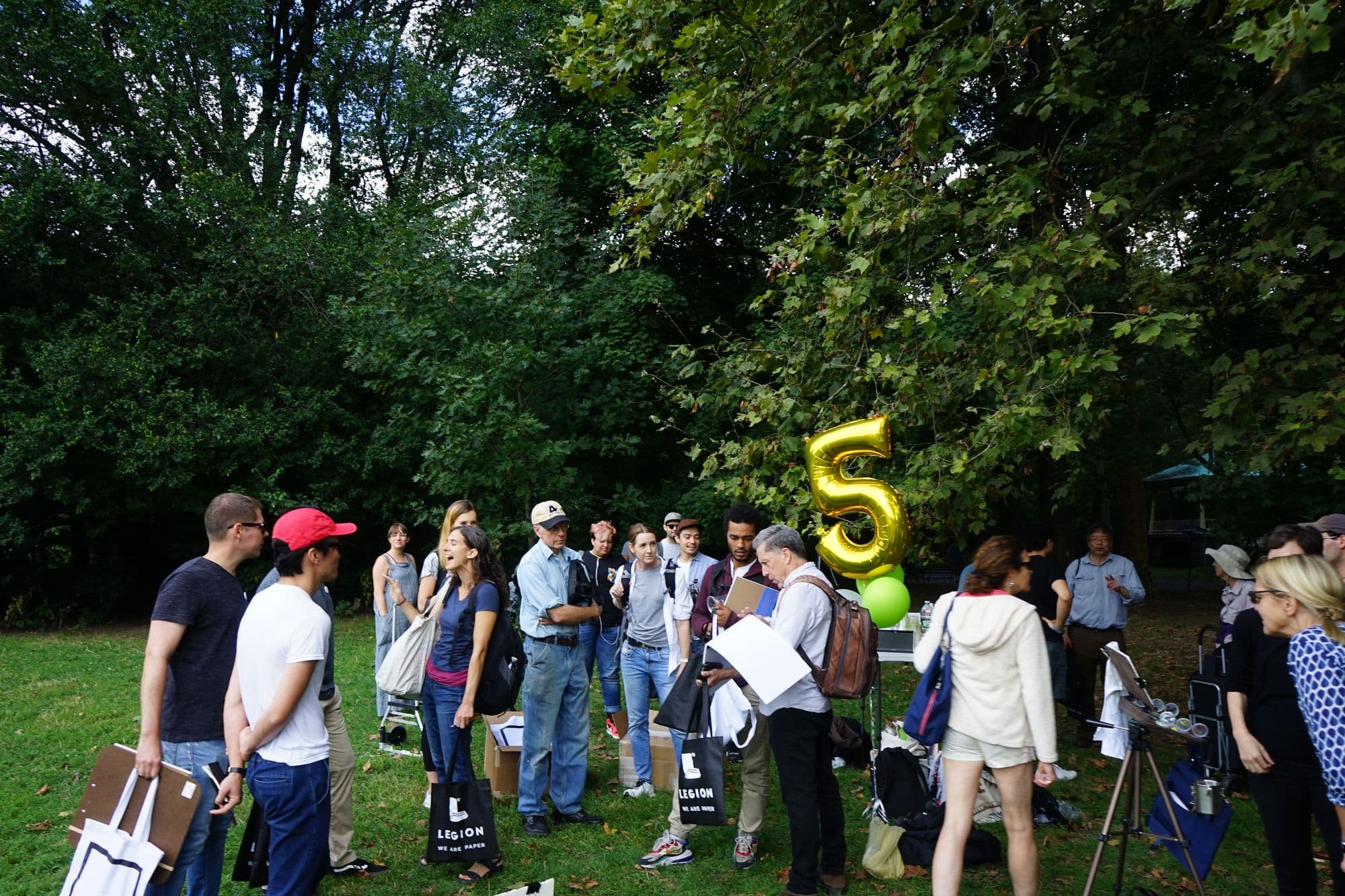 Plein Air Prospect Park, the opening