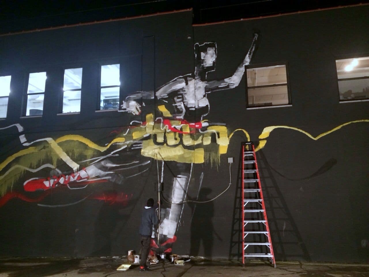 Anthony Lister Mural at Sugarlift, installation view