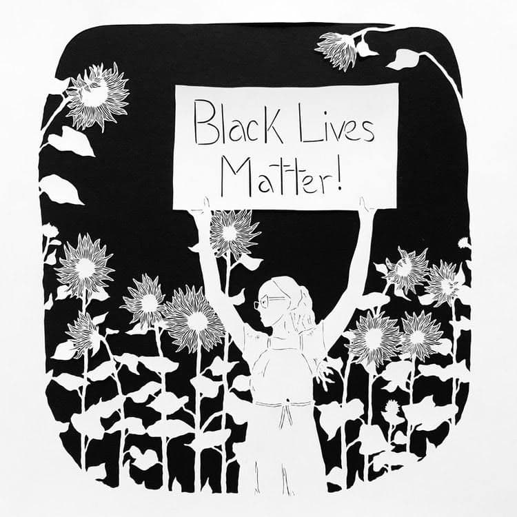 Black Lives Matter Art Benefit, installation view
