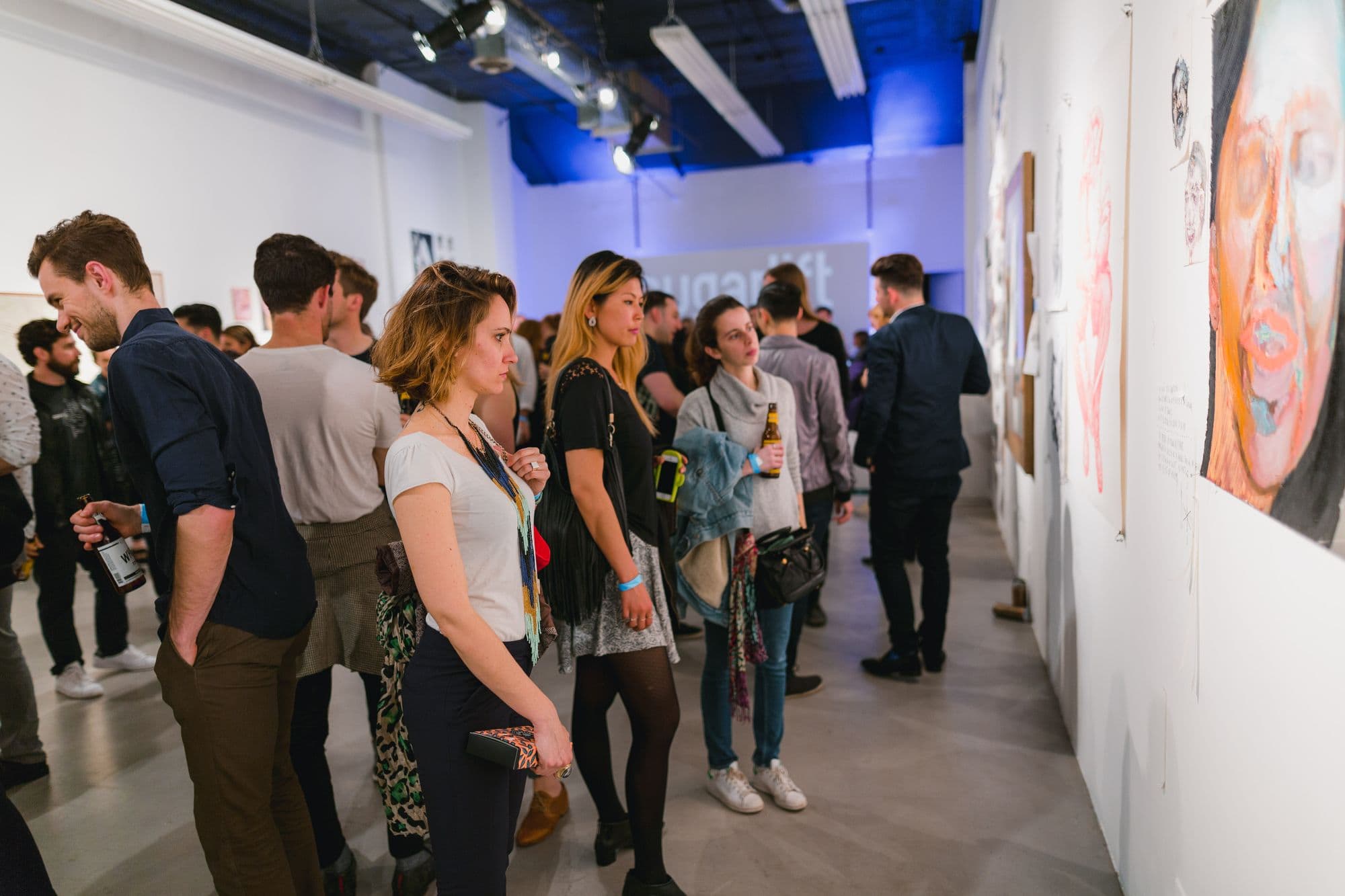 Sugarlift Open Studios, the opening