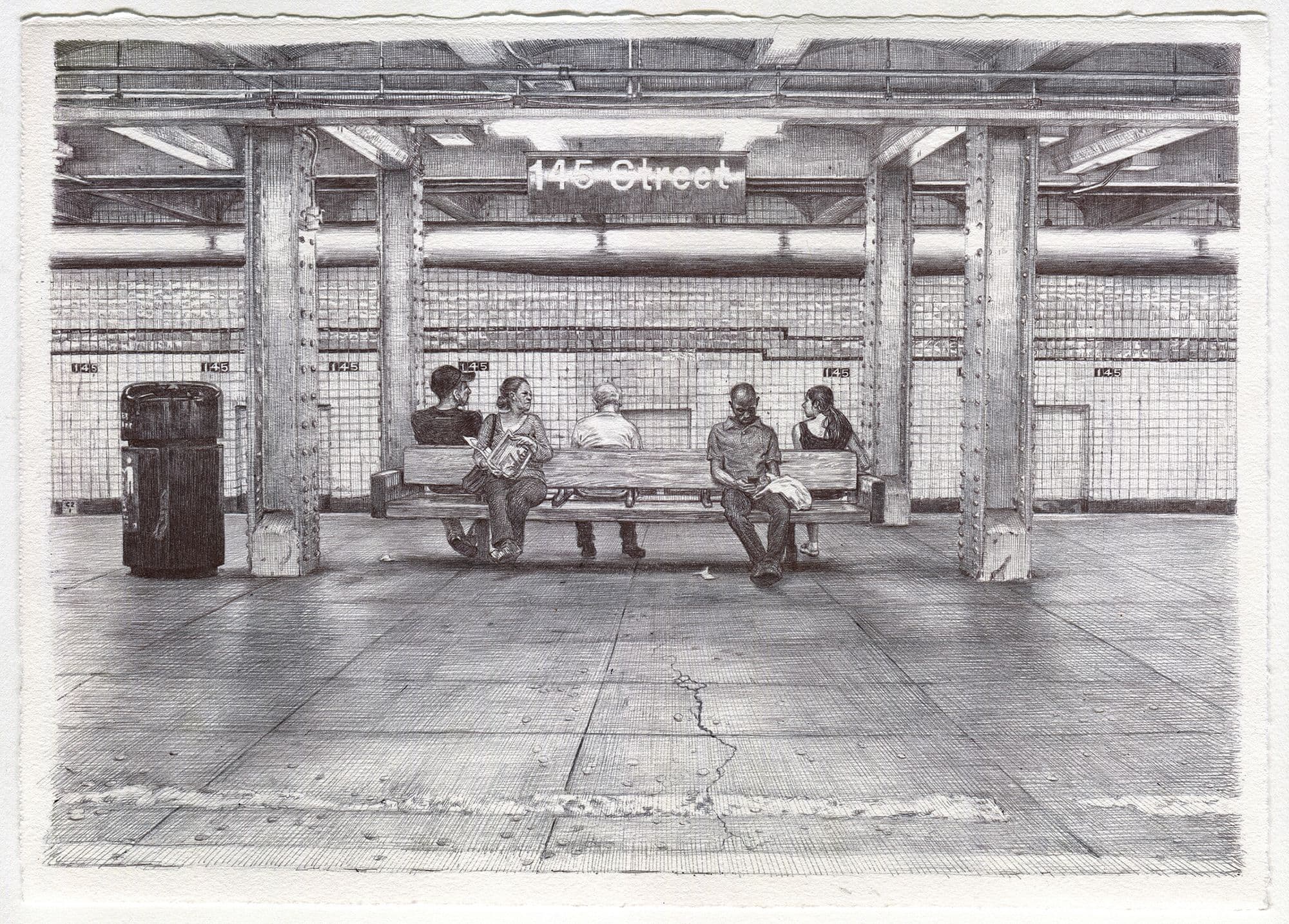 Guno Park, 5 MTA Riders - 145th Street Station