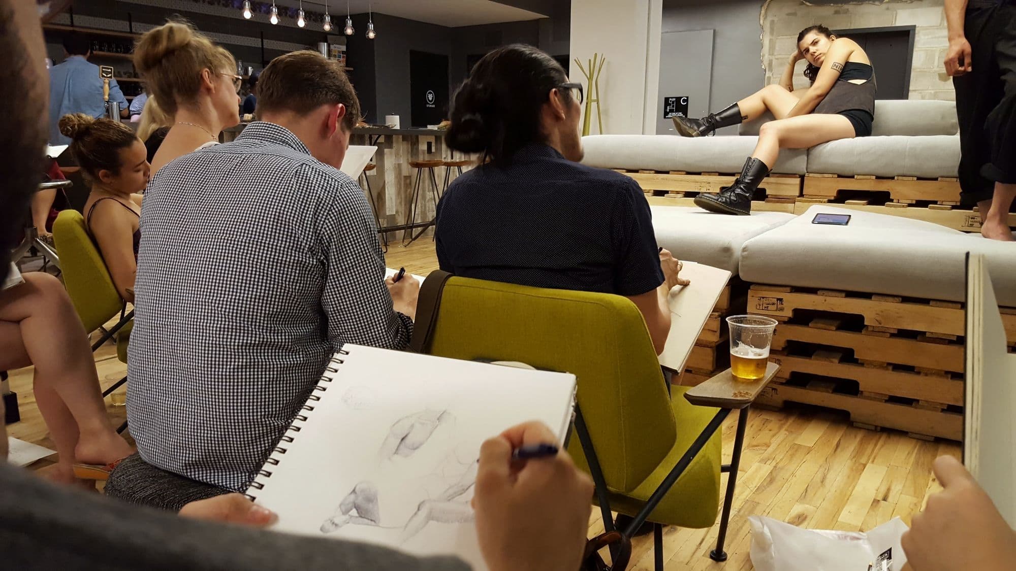 We Drink To Draw, the opening