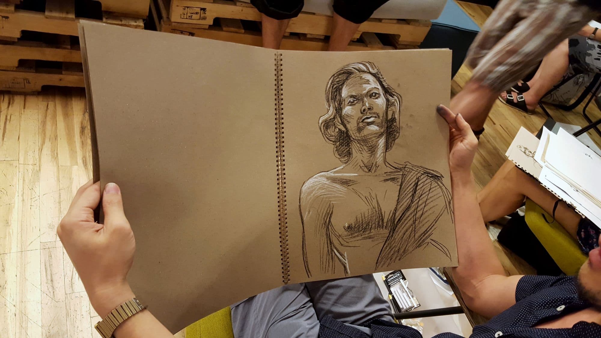 We Drink To Draw, the opening